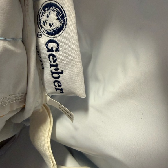 VTG 90s Y2K Insulated Diaper Bottle Bag Gerber Baby w/ Changing Pad Blue Animals - Picture 16 of 16